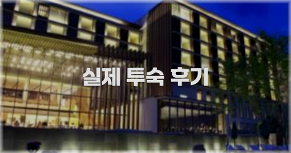 💬 실제 투숙 후기